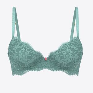 Victorias Secret Lace Lightly Lined Classic Coverage Demi Bra‎ 34C NWT
